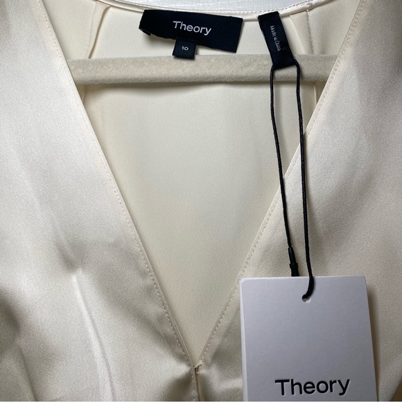 Theory Soft Satin Blouse Size 10 - Picture 10 of 12